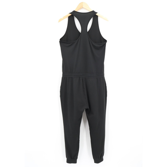 Vouri Women's Lux Jumpsuit Athleisure Performance Black Sz M - Picture 2 of 8